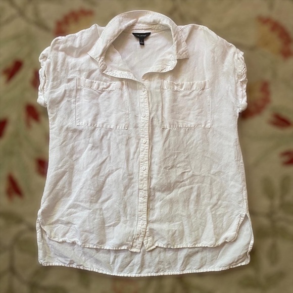 The Limited White Linen Button Down - Picture 2 of 2
